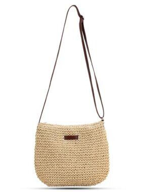 🆕 Women Small Summer Straw Beach Bag Boho Woven Crossbody Shoulder Handbags